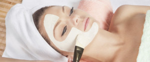 cosmetic mask at spa salon